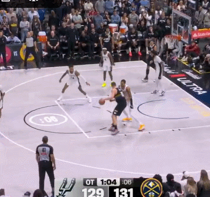 约基奇40+13助文班亚马34+18篮板掘金加时险胜马刺